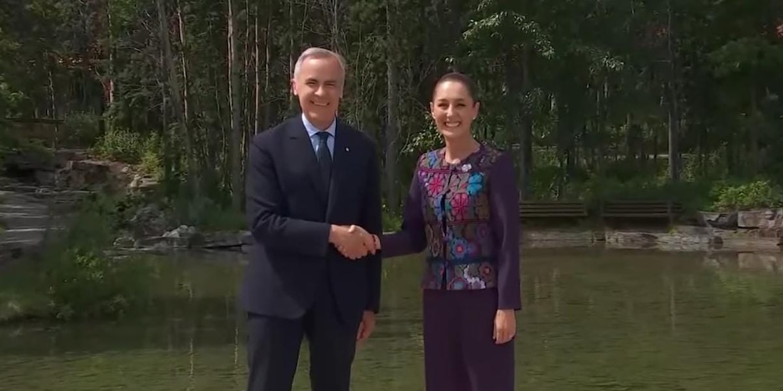 Mark Carney Y Claudia Sheinbaum en imagen de archivo.