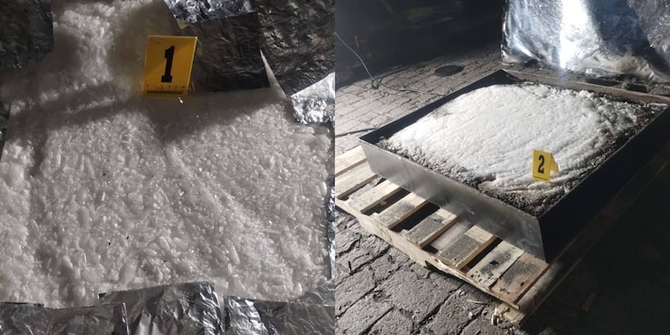 Marina intercepta contenedor con presunta droga