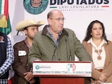 EL COORDINADOR de los diputados del PRI, Rubén Moreira, ayer.