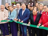 Inauguración del Chorizo Fest Futbolero 2026 en la Plaza Fray Andrés de Castro, en Toluca, Estado de México, ayer.