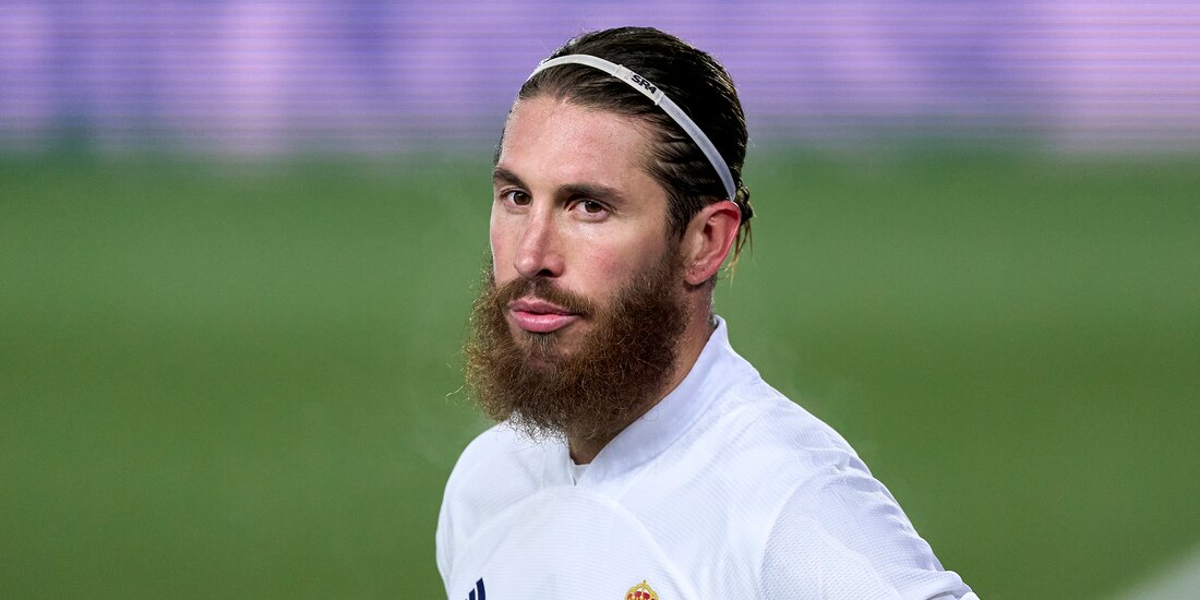 Sergio Ramos durante un juego con el Real Madrid en la actual campaña.