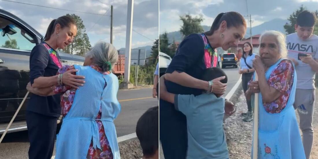Claudia Sheinbaum convive con familia mexicana previo a evento en Oaxaca.