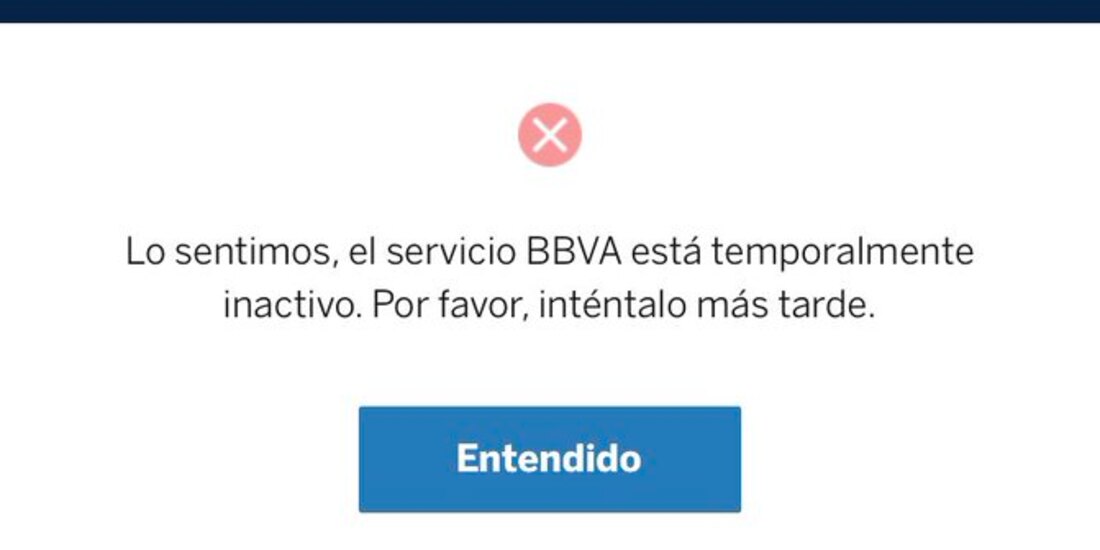 Falla aplicación BBVA.