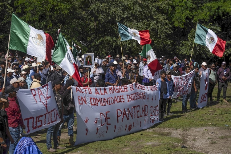 Habitantes de 60 comunidades de Pantelhó denunciaron ante medios, el pasado 31 de octubre, la violencia creciente en la zona por parte del grupo armado Los Herrera.