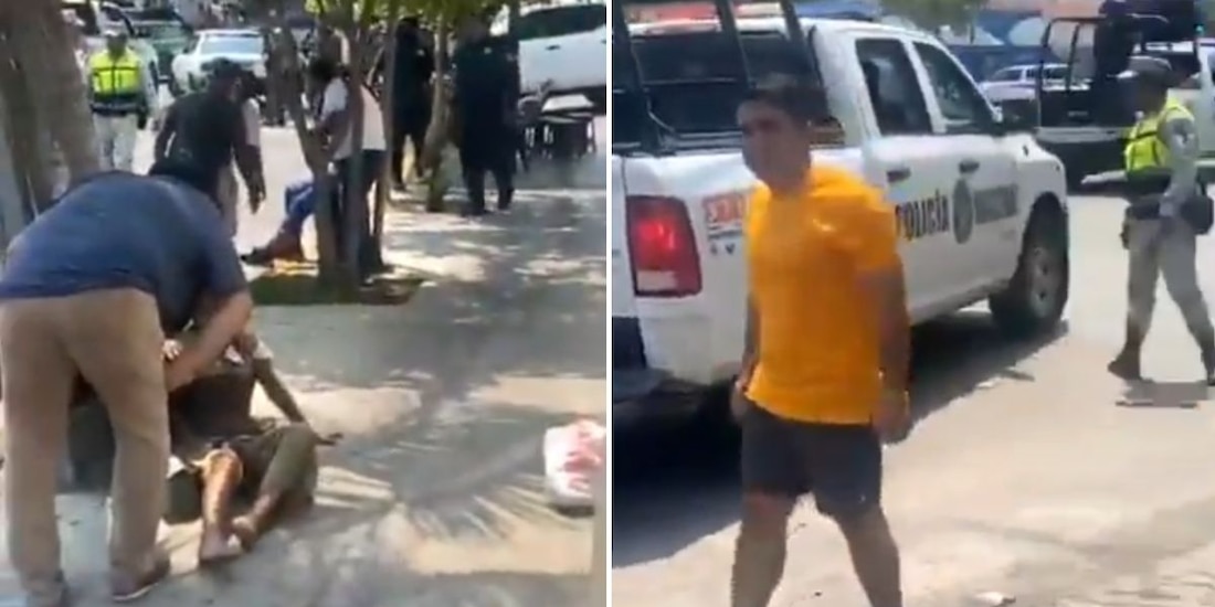 Sujetos en moto abren fuego contra transeúntes en sitio de taxis, sobre la Costera Miguel Alemán, en Acapulco.