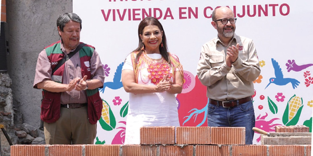 La mandataria capitalina, ayer, en la alcaldía Cuauhtémoc