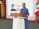 Claudia Sheinbaum este miércoles en Palacio Nacional.