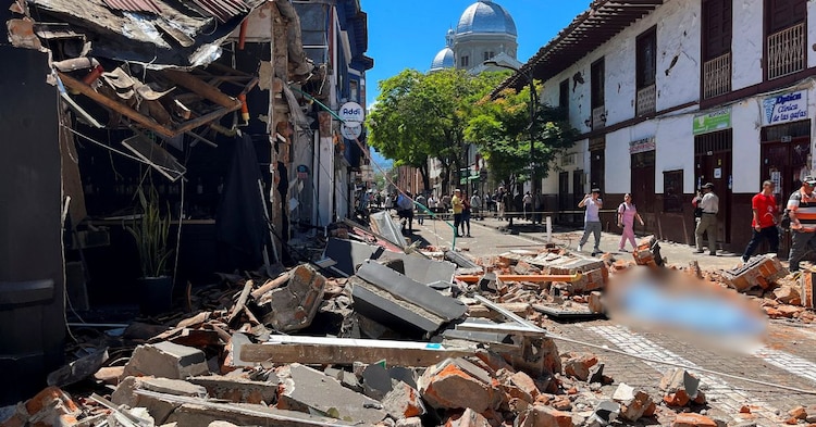 Daños y afectaciones en Colombia tras fuerte terremoto.