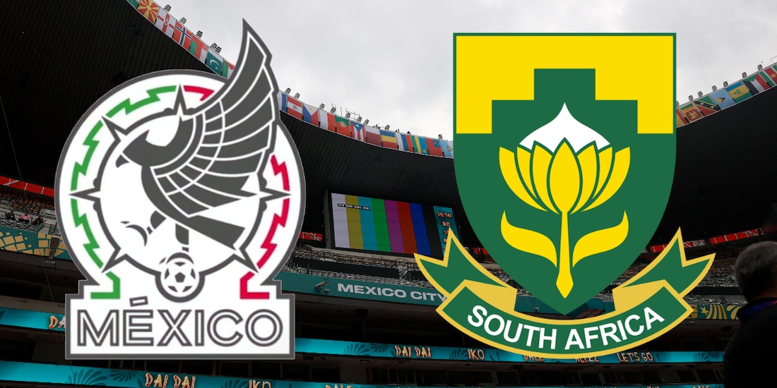 México y Sudáfrica compartieron sus alineaciones para el partido inaugural del Mundial 2026.