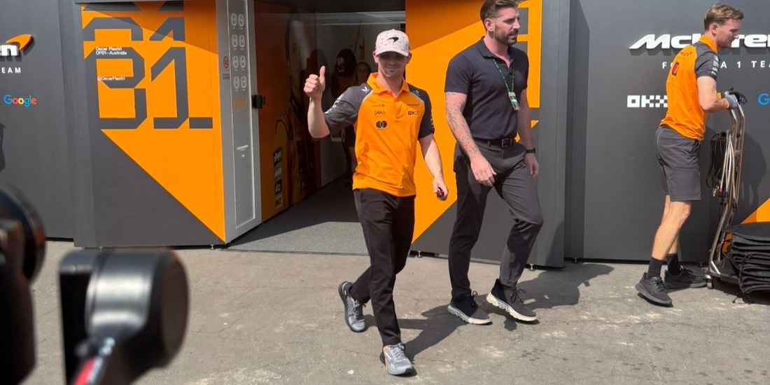 El piloto mexicano Pato O´Ward después de correr la Práctica Libre 1 del Gran Premio de México de F1 2025