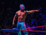 Angelito después de una de sus luchas en la Arena México.