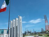La refinería Dos Bocas en la inauguración de su primera etapa, en 2022.