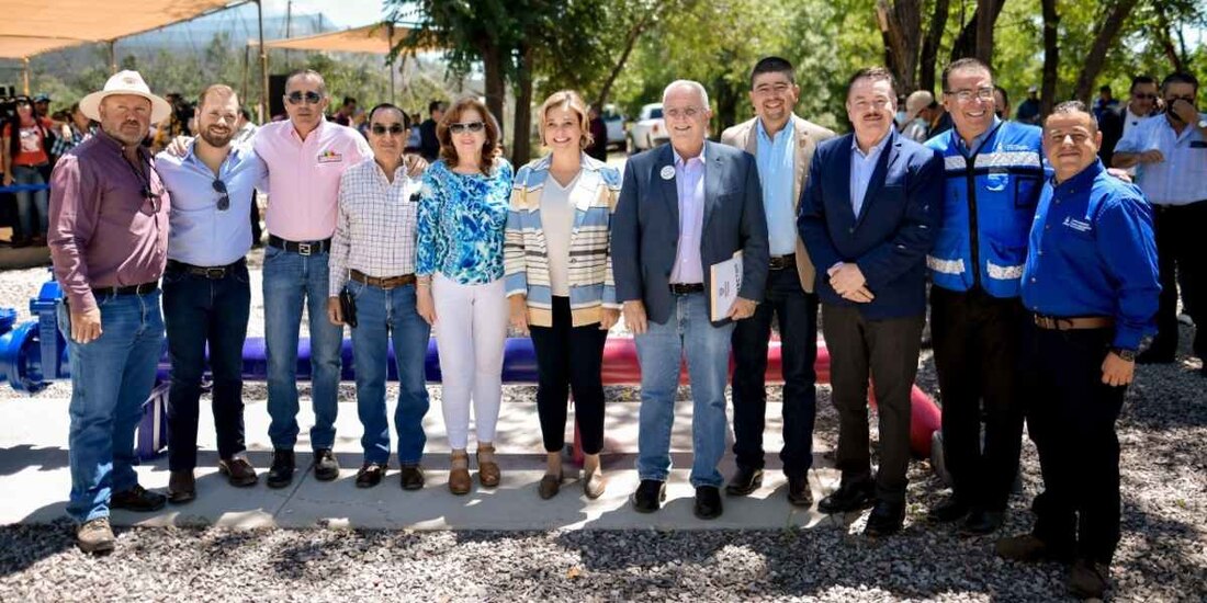 Maru Campos inaugura obras de infraestructura hidráulica en Ciudad Cuauhtémoc.