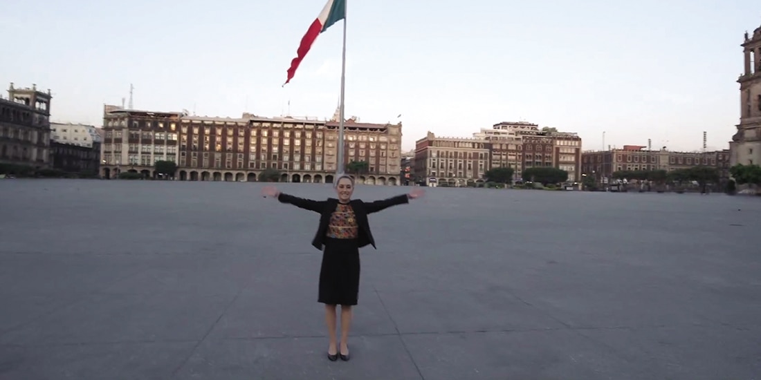 En un video la mandataria llamó a asistir al Zócalo.