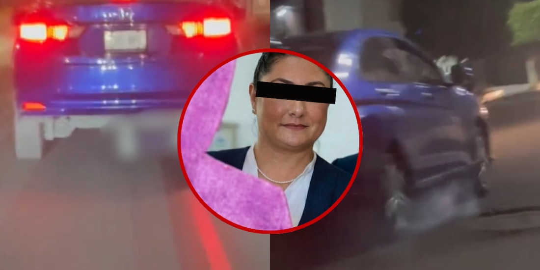 Ella sería la mujer que arrastró a un motociclista en Iztapalapa