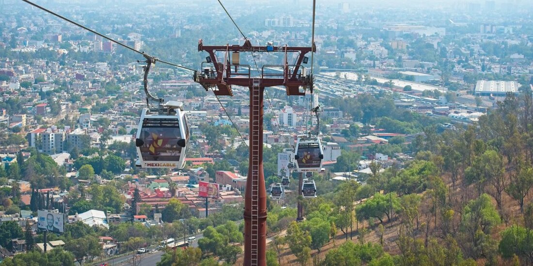 El nuevo teleférico tendrá 278 cabinas con capacidad para 10 personas y beneficiará a más de 700 mil habitantes del poniente del Valle de México.