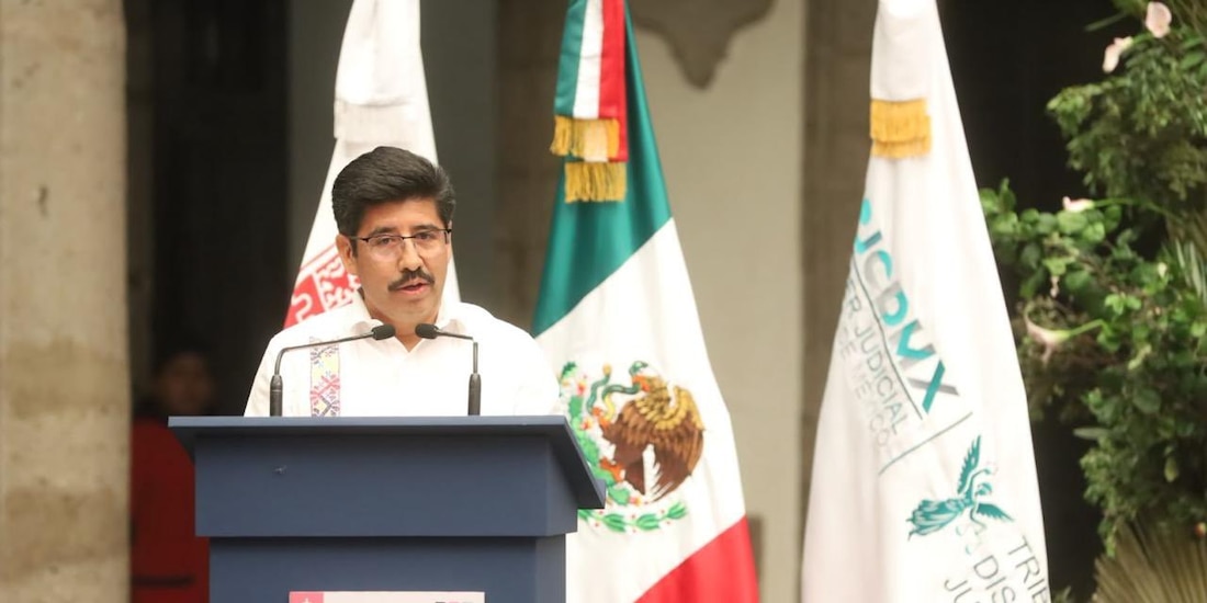 Hugo Aguilar Ortiz, ministro presidente de la SCJN, en fotografía de archivo.