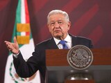 Presidente López Obrador, en conferencia matutina desde Palacio Nacional.