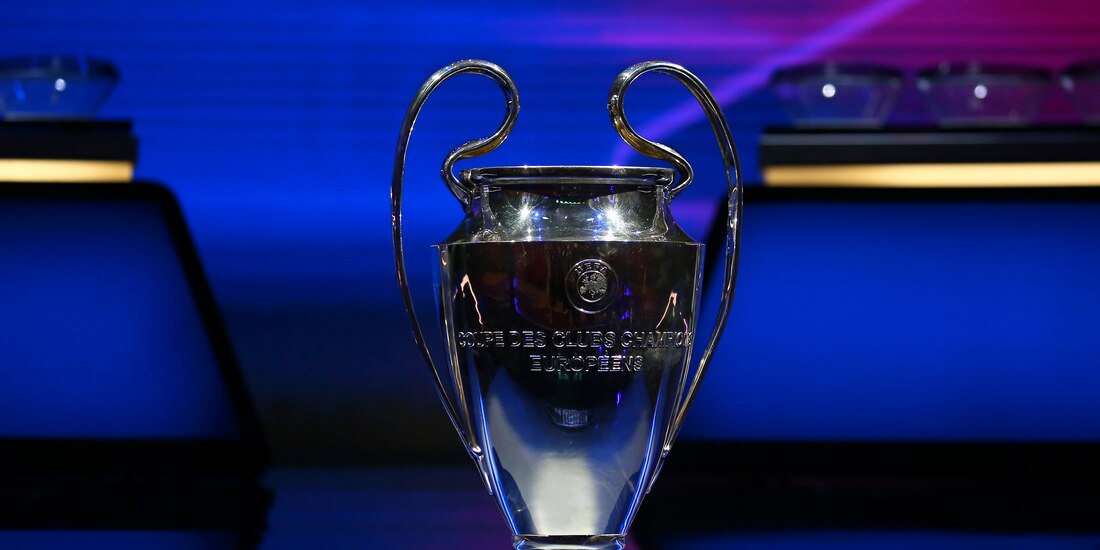 El trofeo de la Champions League durante el sorteo de la fase de grupos del torneo el pasado 26 de agosto.