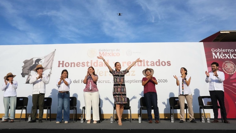 El anuncio de la estrategia de obras y apoyos sociales fue encabezado por la presidenta constitucional, Claudia Sheinbaum Pardo.