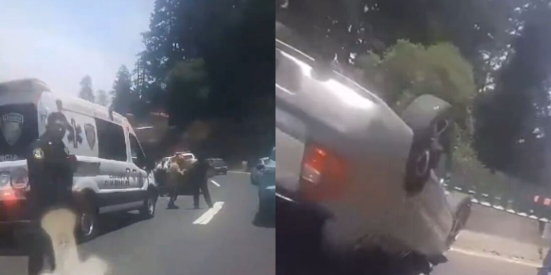 Ocurrió un accidente en La Pera, en la México-Toluca.