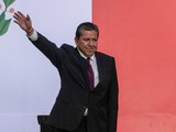 David Monreal Ávila, tras rendir protesta ayer como gobernador de Zacatecas.