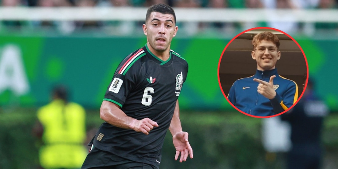 Erik Lira durante el partido entre México y Corea del Sur.