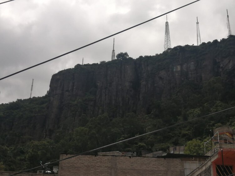 Fractura en el Cerro del Chiquihuite.
