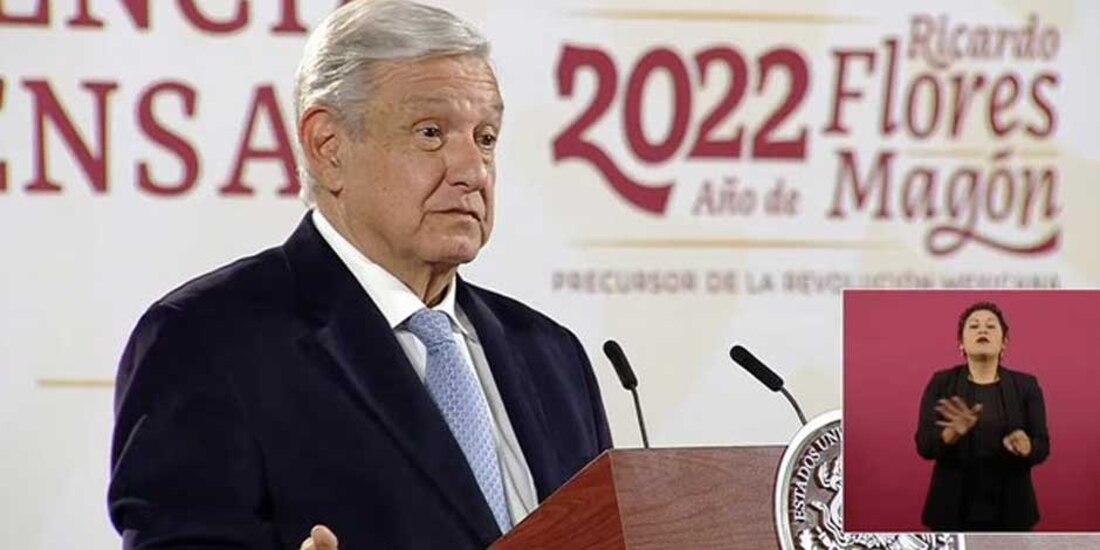 AMLO durante la conferencia matutina diaria del 12 de agosto de 2012