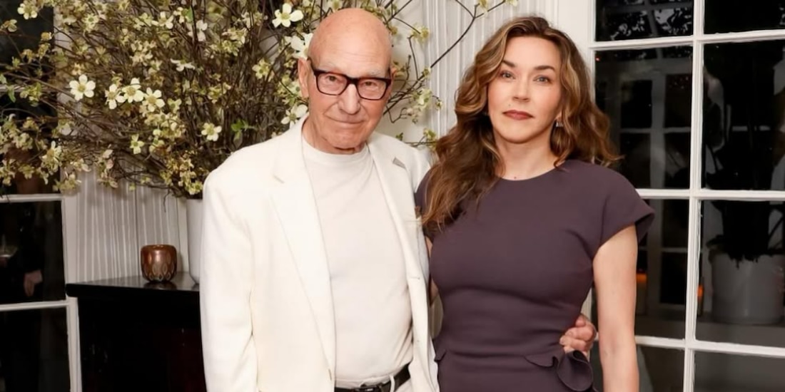 El actor Patrick Stewart y su esposa Sunny Ozell