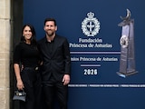 Lionel Messi, con su esposa, llegan al Premio Princesa de Asturias de los Deportes 2026