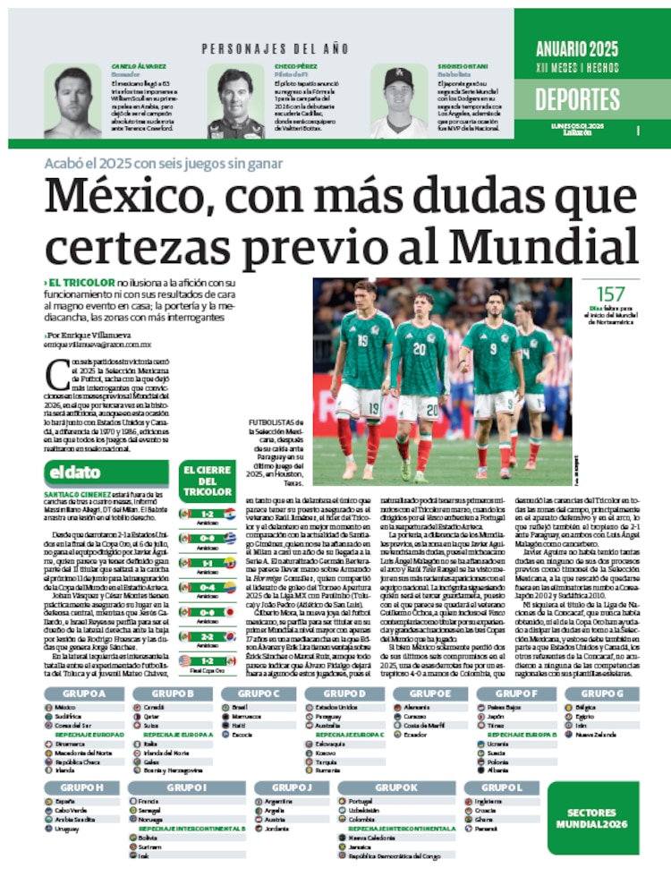 Anuario 2025. XII meses │ Hechos Deportes