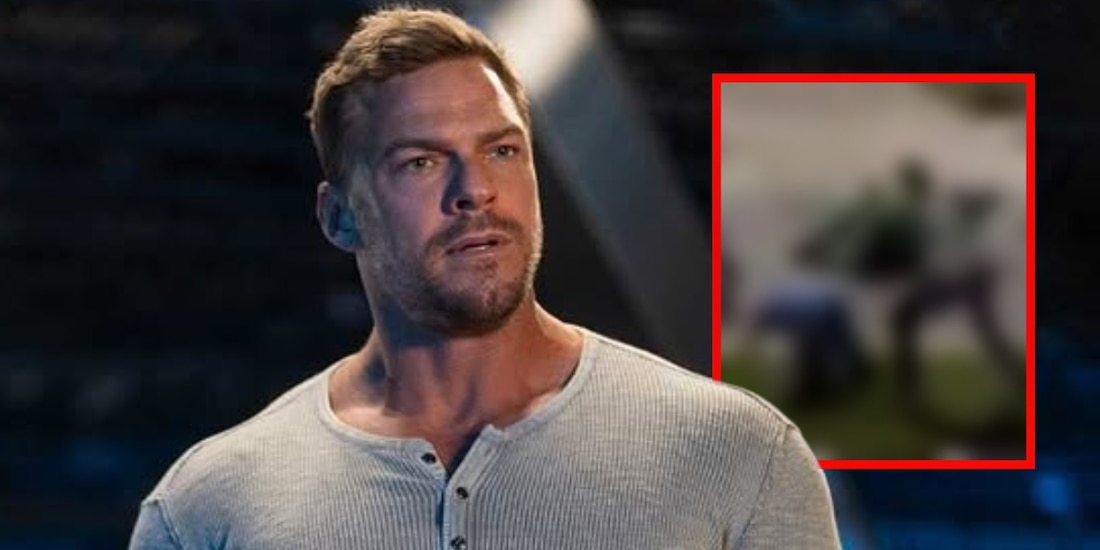 Captan al actor Alan Ritchson golpeando a su vecino