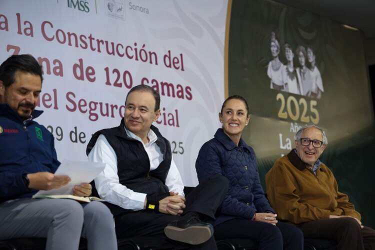 Autoridades federales y estatales anuncian el arranque de obras del Hospital General de Zona del IMSS en Sonora.