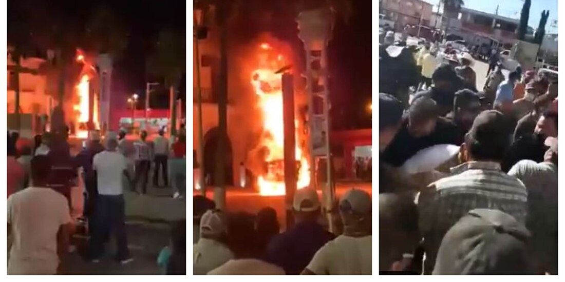 Las protestas por el agua en Ojinaga, en Chihuahua, están subiendo de nivel, pues esta noche se reportó la quema de vehículos oficial del gobierno.