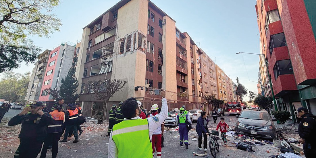 Aspecto de los inmuebles afectados, ayer.