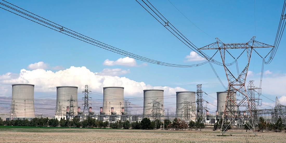 La central eléctrica de Damavand en Irán, ayer.