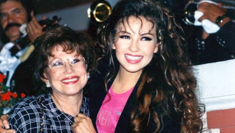 Yolanda Miranda, la mamá de Thalía, y la cantante
