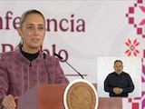Claudia Sheinbaum, Presidenta de México, este lunes en Palacio Nacional.