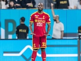 Julián Quiñones celebrando su gol en Arabia.