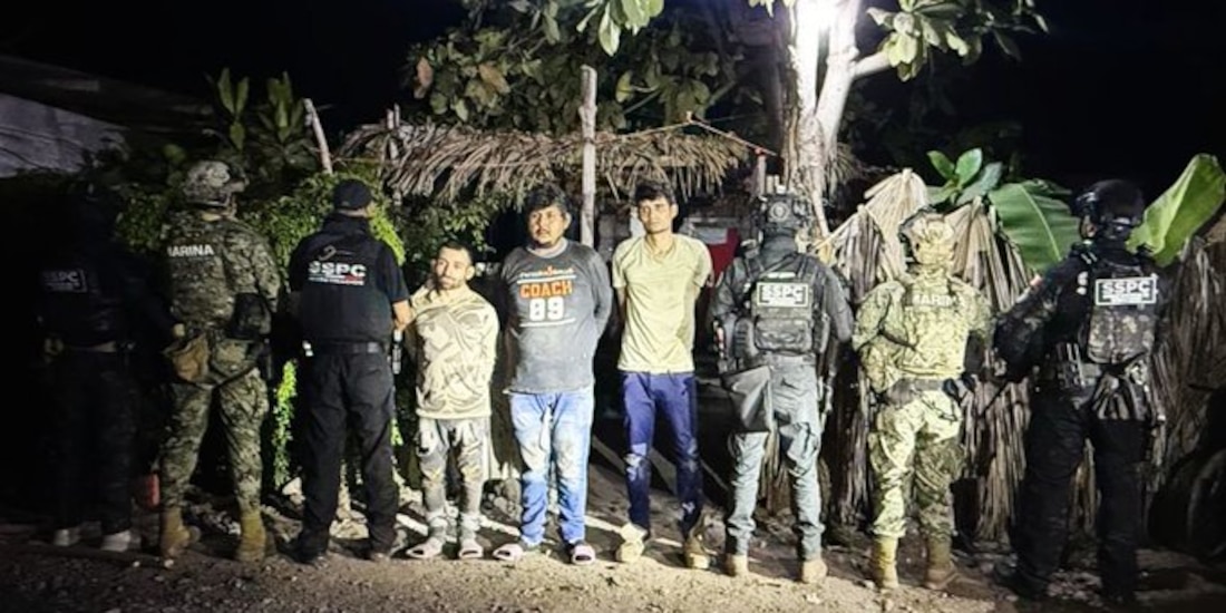 Presentación de detenidos.