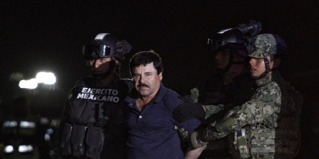 Joaquín Guzmán Loera "El Chapo", líder del cártel de Sinaloa tras su recaptura en 2016