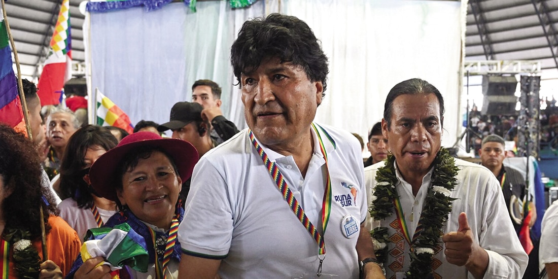 EL EXPRESIDENTE Evo morales permanece desde octubre de 2024 en el Trópico de Cochabamba, su principal bastión político, donde permanece resguardado por sus seguidores.