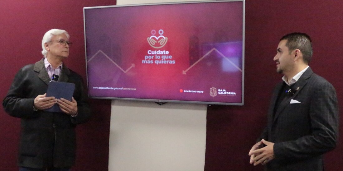 El gobernador Jaime Bonilla (izquierda) en su mensaje a través de redes.