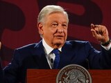 Andrés Manuel López Obrador, Presidente de México, ayer en conferencia de prensa mañanera.