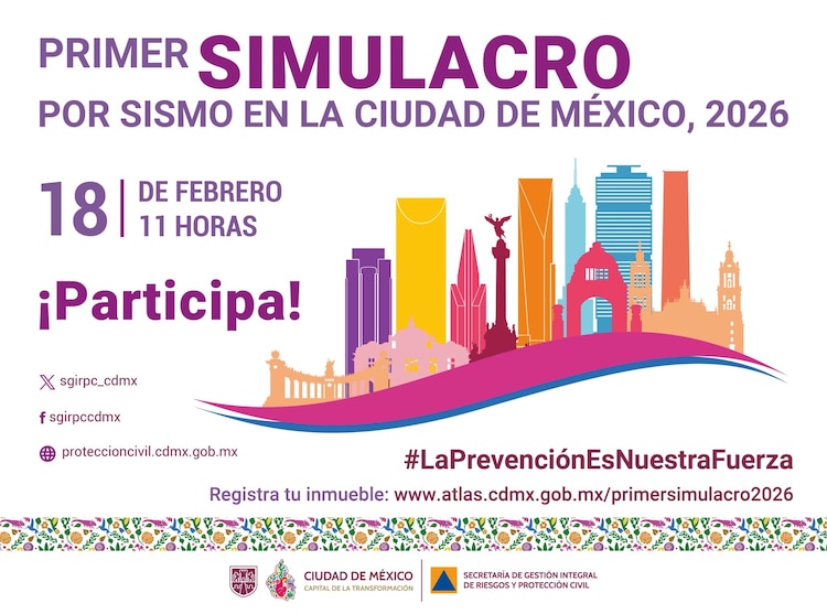 Primer Simulacro 2026 CDMX y Edomex