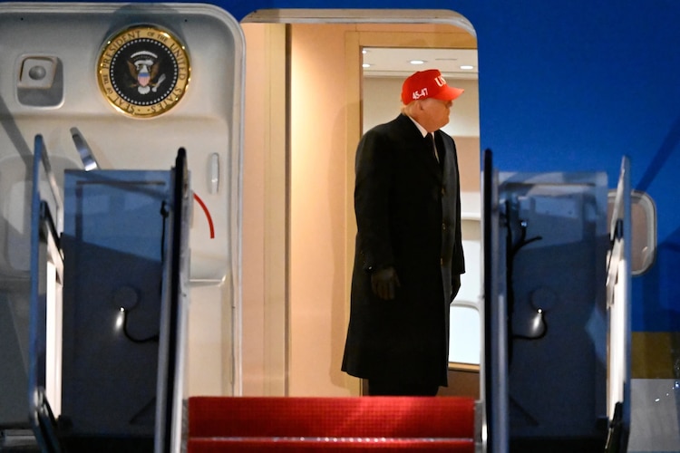 Donald Trump aterrizó el 1 de marzo en la Base Conjunta Andrews.