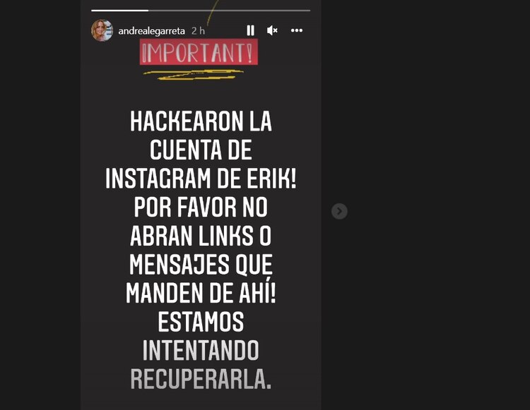 El anuncio de Andrea Legarreta