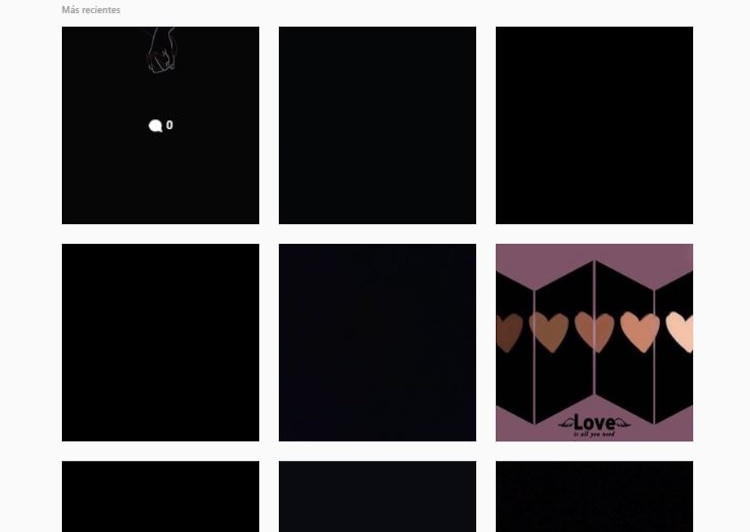 Instagram se pinta de negro