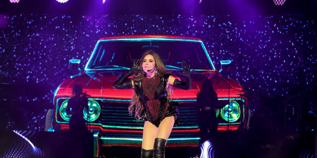 Gloria Trevi, en pleno concierto de su gira en México